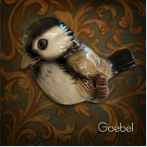 Goebel Porcelain Sparrow Figurine | CV74 | Vintage West Germany | 1974